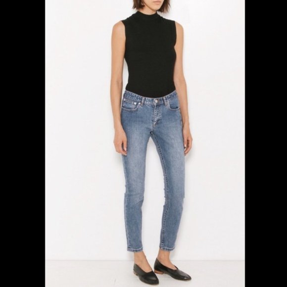 A.P.C. Indigo Blue Stone Washed Jean Moulant Japanese Denim Skinny Jeans - Picture 11 of 11